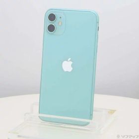 【中古】Apple(アップル) iPhone11 128GB グリーン MWM62J／A SIMフリー 【262-ud】