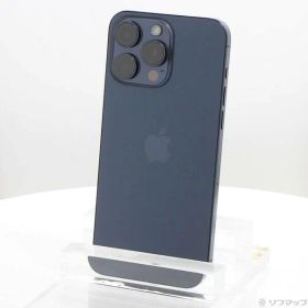 【中古】Apple(アップル) iPhone15 Pro Max 512GB ブルーチタニウム MU6X3J／A SIMフリー 【196-ud】