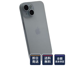 【全額返金保証】【最速発送】 iPhone 15 256GB ブルー docomo SIMフリー 白ロム 美品 動作確認済 83%