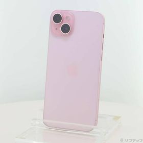 〔中古〕Apple(アップル) iPhone15 Plus 128GB ピンク MU093J／A SIMフリー〔276-ud〕