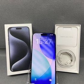 美品 国内版 SIMフリーiPhone15 Pro Max 512GB ブルーチタニウム色