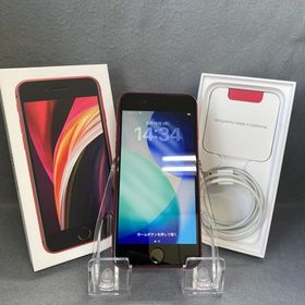 超美品 国内版 SIMフリー iPhoneSE 第2世代 64GB レッド色