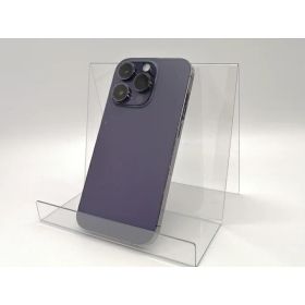 【中古】Apple au 【SIMフリー】 iPhone 14 Pro 256GB ディープパープル MQ1E3J/A【錦糸町北口】保証期間1ヶ月【ランクC】
