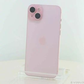 【中古】Apple(アップル) iPhone15 Plus 128GB ピンク MU093J／A SIMフリー 【344-ud】