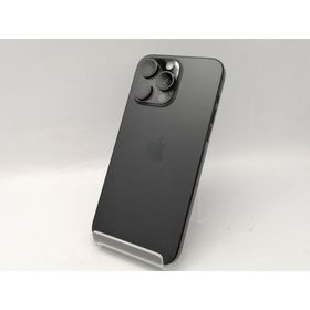 【中古】Apple docomo 【SIMフリー】 iPhone 15 Pro Max 256GB ブラックチタニウム MU6P3J/A【広島本通】保証期間１ヶ月【ランクB】