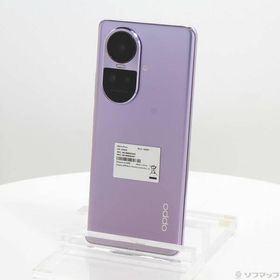 〔中古〕OPPO(オッポ) OPPO Reno10 Pro 5G 256GB グロッシーパープル A302OP Softbank SIMフリー〔305-ud〕