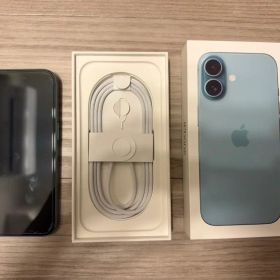 iPhone 16 128GB ティール SIMフリー バッテリー90% 箱付き