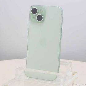 〔中古〕Apple(アップル) iPhone15 128GB グリーン MTMM3J／A SIMフリー〔377-ud〕