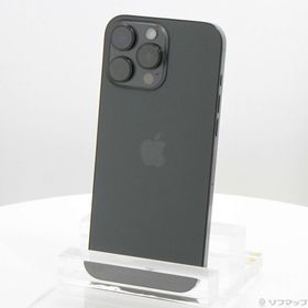 (中古)Apple iPhone16 Pro Max 256GB ブラックチタニウム MYWG3J/A SIMフリー(344-ud)