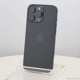 (中古)Apple iPhone16 Pro Max 512GB ブラックチタニウム MYWL3J/A SIMフリー(276-ud)
