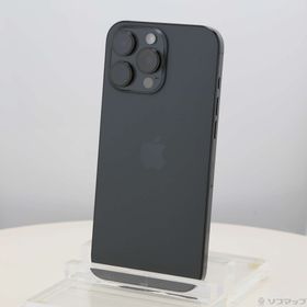 (中古)Apple iPhone16 Pro Max 256GB ブラックチタニウム MYWG3J/A SIMフリー(377-ud)