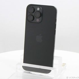(中古)Apple iPhone16 Pro Max 256GB ブラックチタニウム MYWG3J/A SIMフリー(269-ud)