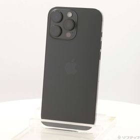 (中古)Apple iPhone16 Pro Max 256GB ブラックチタニウム MYWG3J/A SIMフリー(368-ud)