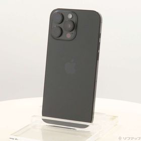 (中古)Apple iPhone16 Pro Max 256GB ブラックチタニウム MYWG3J/A SIMフリー(349-ud)