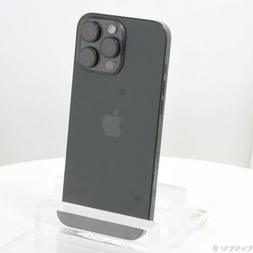 (中古)Apple iPhone16 Pro Max 256GB ブラックチタニウム MYWG3J/A SIMフリー(377-ud)