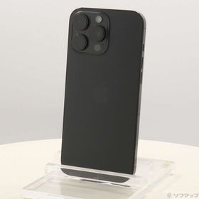 (中古)Apple iPhone16 Pro Max 256GB ブラックチタニウム MYWG3J/A SIMフリー(377-ud)