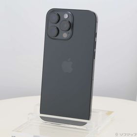 (中古)Apple iPhone16 Pro Max 256GB ブラックチタニウム MYWG3J/A SIMフリー(258-ud)