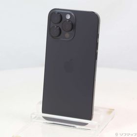 (中古)Apple iPhone16 Pro Max 256GB ブラックチタニウム MYWG3J/A SIMフリー(269-ud)