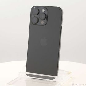 (中古)Apple iPhone16 Pro Max 256GB ブラックチタニウム MYWG3J/A SIMフリー(377-ud)