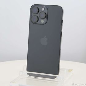 (中古)Apple iPhone16 Pro Max 512GB ブラックチタニウム MYWL3J/A SIMフリー(276-ud)