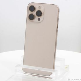 (中古)Apple iPhone16 Pro Max 256GB デザートチタニウム MYWJ3J/A SIMフリー(348-ud)
