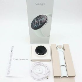 【美品】Google Pixel Watch 5 Wi-Fiモデル 45mm GA10892-US Polished Silver アルミケース/Fog アクティブ バンド ピクセルウォッチ グーグル 本体 【中古】