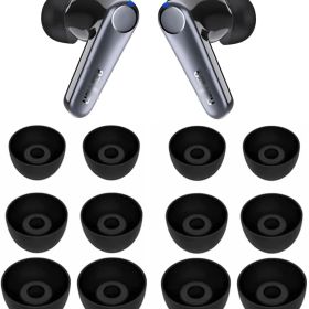 イヤーピース EarFun Air Pro 3イヤホン用 イヤーピース Ear fun Free Pro 3 イヤホン用 イヤーチップ Ear fun Air Sイヤホン用 イヤーピース シリコン製 S/M/L 6ペア ブラック 532