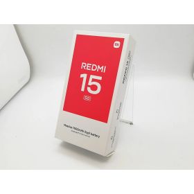 【未使用】【赤ロム保証あり】Xiaomi SoftBank 【SIMフリー】 REDMI 15 5G ミッドナイトブラック 4GB 128GB【アリオ倉敷】保証期間3ヶ月