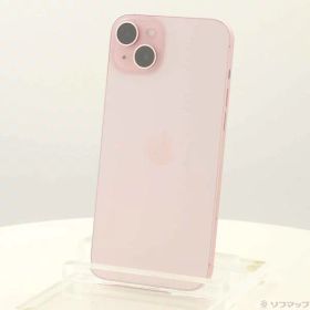 【中古】Apple(アップル) iPhone15 Plus 128GB ピンク MU093J／A SIMフリー 【198-ud】