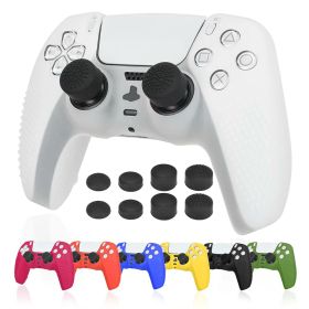 【送料無料】Ltenic ps5コントローラーカバー シリコン素材 ps5 カバー コントローラー 傷防止 滑り止め 保護ケース-ホワイト(スティックキャップ 8個付)