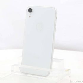 〔中古〕Apple(アップル) iPhoneXR 64GB ホワイト MT032J／A SIMフリー〔198-ud〕