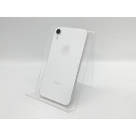 【中古】Apple au 【SIMロック解除済み】 iPhone XR 64GB ホワイト MT032J/A【京都】保証期間１ヶ月【ランクC】