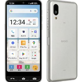 【中古】【安心保証】 SHARP BASIO active SHG09[64GB] UQモバイル シルバー