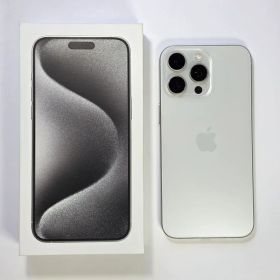 【美品】iPhone15ProMax 512GB ホワイトチタニウム 箱付き