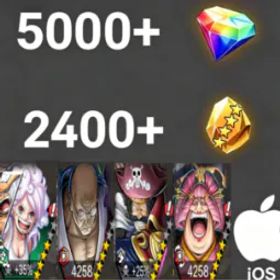 ワンピースバウンティラッシュ Bonney+Nusjuro+Roger+Oiran💎5000+✨1200+