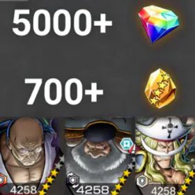 ワンピースバウンティラッシュ Nusjuro +Saturn+Newgate💎5000+✨700+