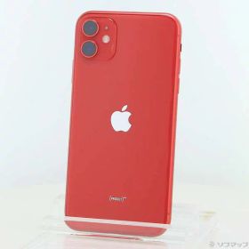 【中古】SoftBank iPhone11 64GB プロダクトレッド MWLV2J／A SoftBank 【352-ud】