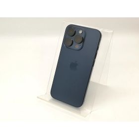 【中古】Apple 国内版 【SIMフリー】 iPhone 15 Pro 256GB ブルーチタニウム MTUG3J/A【秋葉4号】保証期間1ヶ月【ランクC】