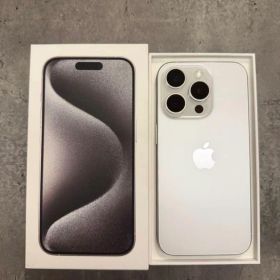 【美品】Apple iPhone 15 Pro ホワイトチタニウム 256GB
