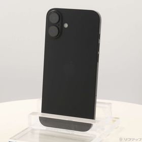 (中古)Apple iPhone16 Plus 128GB ブラック MXVA3J/A SIMフリー(377-ud)
