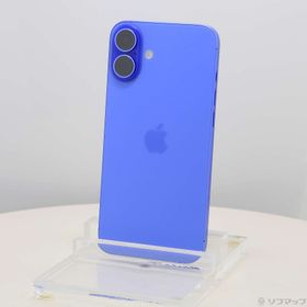 (中古)Apple iPhone16 Plus 128GB ウルトラマリン MXVE3J/A SIMフリー(377-ud)