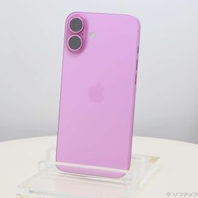 (中古)Apple iPhone16 Plus 256GB ピンク MXVJ3J/A SIMフリー(377-ud)