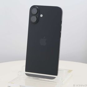 (中古)Apple iPhone16 Plus 256GB ブラック MXVG3J/A SIMフリー(377-ud)