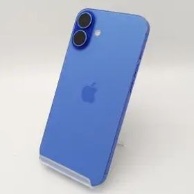 【中古】Apple au 【SIMフリー】 iPhone 16 Plus 256GB ウルトラマリン MXVK3J/A【大阪本店】保証期間１ヶ月【ランクC】