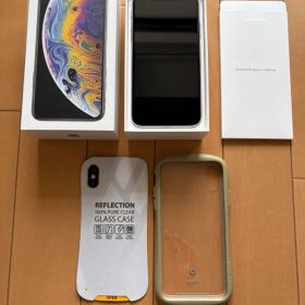 【美品/iFace付】iPhoneXs 64GB シルバー SIMフリー 動作○