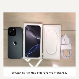 美品 iPhone16 Pro Max 1TB ブラックチタニウム SIMフリー