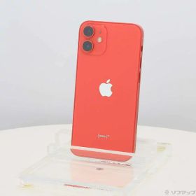 【中古】Apple(アップル) iPhone12 mini 64GB プロダクトレッド MGAE3J／A SIMフリー 【276-ud】