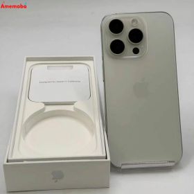 【中古】iPhone15 Pro 128GB ホワイトチタニウム MTU83J/A docomo版SIMフリ