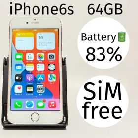 iPhone6s 64GB バッテリー最大容量83% エアドロ