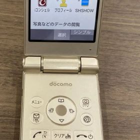Sharp AQUOS SH-01J ゴールド ガラホ（A）